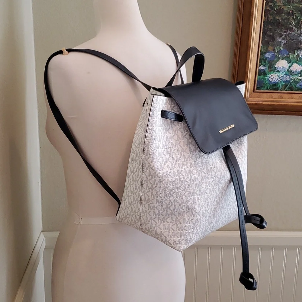 Like NEW Michael Kors logo print Junie backpack
